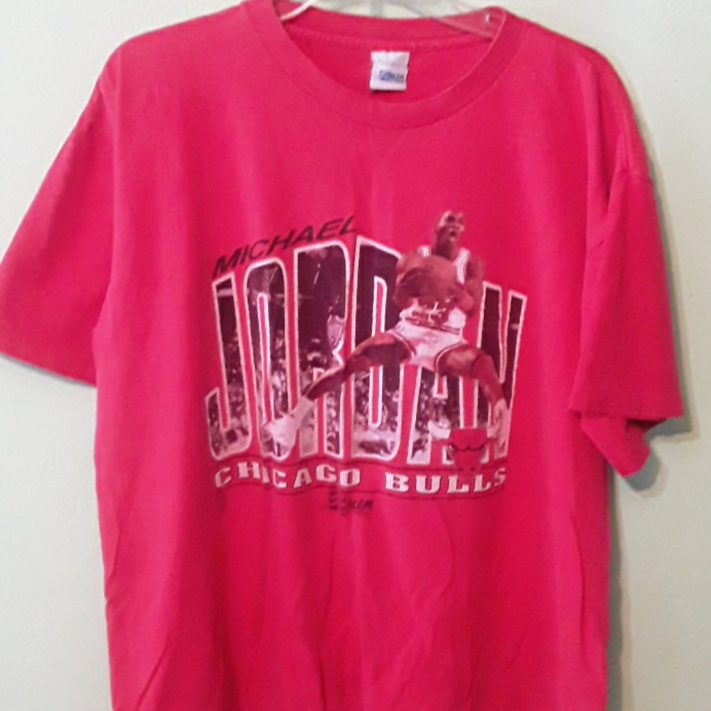 Vintage 1991 Michael Jordan Red T Shirt